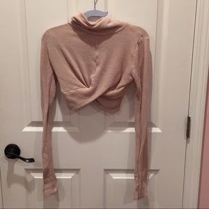 Urban Outfitters Twist Front Cropped Top